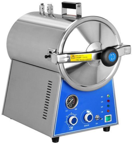 NSKI Lab 24L Portable Stainless Steel High Pressure Steam Autoclave Sterilizer Table Top