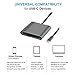 USB-C SD Card Reader, ALIFER 3-Slot Superspeed CF/Micro SD/SD Card Reader USB 3.0 Aluminum Type C Thunderbolt3 Card Adapter Compatible for MacBook, iPad Pro 2018, Samsung Galaxy S10/S9 More, Gray