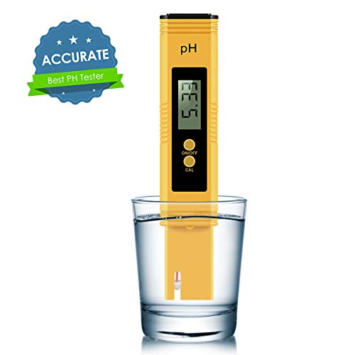 VEROSKY Digital PH Meter, PH Meter 0.01 PH High Accuracy Water Quality Tester with 0-14 PH Measurement Range for Household Drinking, Pool and Aquarium Water PH Tester Design with ATC
