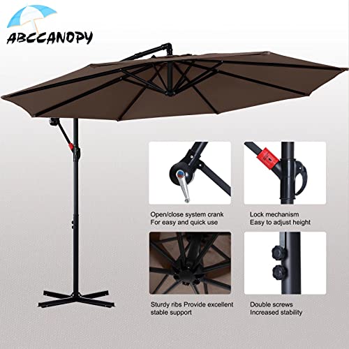 ABCCANOPY Cantilever Patio Umbrellas 10FT true brown Pricepulse