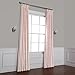 HPD Half Price Drapes Heritage Plush Velvet Curtains 96 Inches Long Room Darkening Curtains for Bedroom & Living Room 50W x 96L, (1 Panel), Ballet Pink