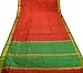 Skirts 'N Scarves Women's Red Art Silk Saree with Blouse Piece Brocade SR-3