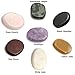 SanSiDo 7Pcs Hot Rocks Stones Hot Massage Stones Nature Jade massage tool Smooth Relaxing Tools Stone For Stress and Tension Relief