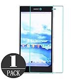 Sony Xperia Z Ultra XL39H Screen Protector, iCoverCase Premium [Ultra-clear] Tempered Glass Screen Protector Film for Sony Xperia Z Ultra XL39H C6833 (1 pack)