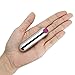 Best Bullet Vibrator, Rechargeable Bullet Vibe with 10 Settings, Super Strong Vibrating Bullet Toy for Women, Waterproof Clitoris Vibrator with Discreet Package (Silver)