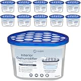 CUQOO Disposable Dehumidifier 500ml Pack of 10 Moisture Absorber Damp Mould view 2