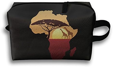 Travel Pouch Storage Bags Baskets African Safari Giraffe Clothe Storage Bag 45x35cm