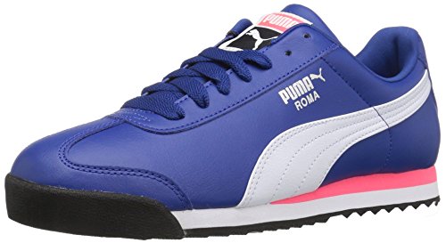 PUMA Men's Roma Basic Fashion Sneaker, True Blue-Puma White, 10 M US