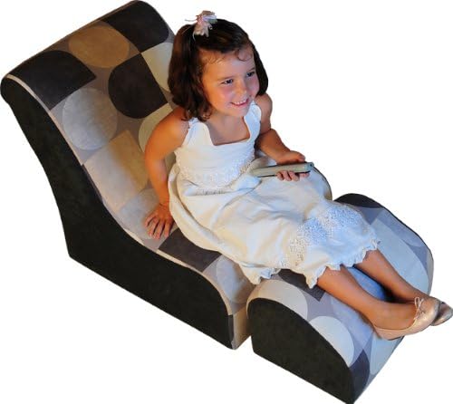 Fantasy Furniture Modern TV Kid's Chair, Black Panama