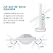 Tobbiheim Makeup Mirror with 10x / 3x / 2x Magnification, Vanity Mirror with 4 LED Tape-lights, Touch Screen, 180°Adjustable Rotation, Dual Power Supply, Cosmetic Mirror for Barthroom Bedroom (White)
