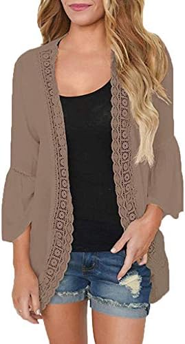 SMALLE Fashion Casual Perspective US Long Section Women Long Sleeve Lace Top Blouse T-Shirt Smock