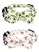 Gyapet Collar for Cats Pets Breakaway with Bell Bowtie Floral Bow Detachable Adjustable Safety Puppy 2pcs Fruit-Watermelon & Avocadothumb 1
