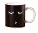 The Cottage Industry Morning Mug (1), Black Ceramic Color-Changing Cylinder Mug, 12 oz, Modern, Adult, BPA Free, Plastic Free, Metal Free