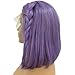 Lilac Bob Haircut 12inch Straight Human Hair Lace Front Wig Pre Plucked 13x4 Middle Part Frontal Bob Wigs for Black Women 180% Density Bleached Knots