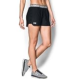 Under Armour Women's Play Up Shorts 2.0, Black (002)/White, Small