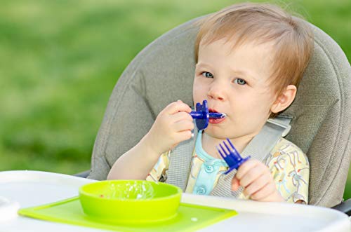 image for Made in USA Babyware Self Feeding Spoon and Fork Set for Baby and Todd