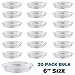UltraOutlet 20 Pack 6 Inches Clear Plastic Plant Saucer Drip Trays Small Plant Plate Dish for Indoor Flower Pots and Planters, Bulkthumb 4