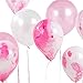 Talking Tables Pink And Gold Party Supplies | Pink Ballloons | Pink Marble Ballloons | Great For Baby Shower, Girls Party, 1st Birthday And Birthday Celebrations