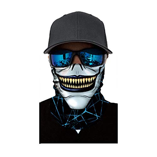 image for Sunshinehomely 3D Print Face Masks Casual Balaclava Headwear Stretchab
