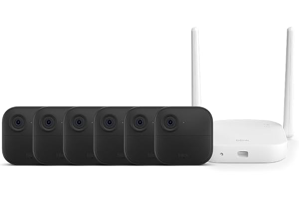 Blink Outdoor XR+ — Extended Range Wireless Outdoor 4 Camera with 10x security coverage powered by Blink's proprietary XR technology — 6 camera system