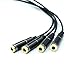 Hiyip 3.5mm connector 1 male to 2 female extension cable for iphone, ipad, samsung, htc, MP3 and speakers