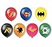 JUSTICE LEAGUE SUPERHERO EMBLEM PARTY BALLOON PACK 12