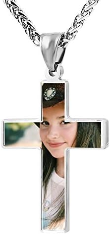 Enjdlodjc5 Simple Fashion Present For Boyfriend Or Girlfriend Annie Cowboy LeBlanc Metal Religious Zinc Alloy Stainless Cross Necklace