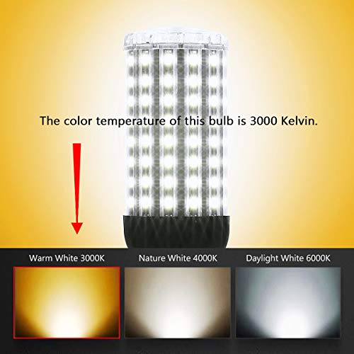 35W E26 LED Corn Light Bulb, Wenscha 35W 3000K Soft Warm White 3500 Lumen 300W Equivalent Super Bright LED Bulb Lamp for Indoor Outdoor Large Area Garage Factory Warehouse Backyard Garden Porch