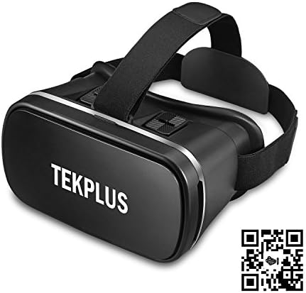 VR Headset, TEKPLUS Virtual Reality Headset 3D VR Goggles Glasses for 3D Movies Video and Games for 4.0-6.0 Inches IOS Apple iPhone and Android Smart Phones