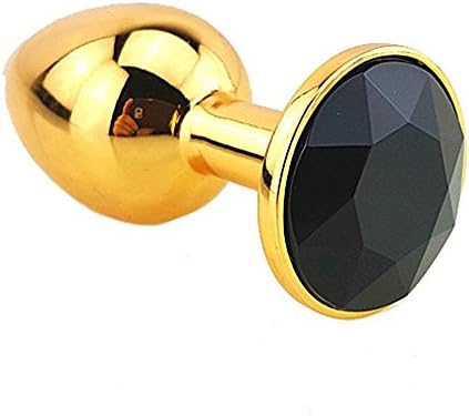 LongDe Jeweled Stainless Steel Plug Anales Training Sets Small Size(Golden,Black)