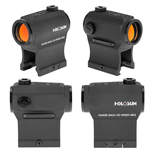 Holosun HS403B Micro Red Dot Optic (2 MOA) With Extra CR2032 Battery