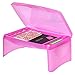 Best Choice Products Folding Lap Desk for Laptops, Food, Work, w/Open Face Storage Compartment, Pink