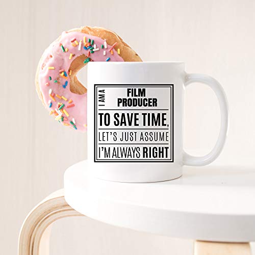 Film Producer Coffee Mug 11 oz - I Am A Film Producer. I'm Always Right - Film And Television Producer, Film and Music Producers Mug - Film & TV Producer Unique Coffee Mug - Film Producer Mug - Thumbnail 6