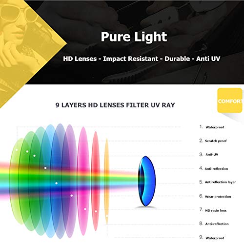 Sunglasses for Women Polarized Fashion Cat Eye Style UV400 Protection Mirrored Lens