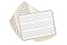 Optima 9 x 12 Double Sided Music Staff Dry Erase Lap Boards (10 Pack). Made in The USA!