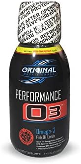 Original Nutritionals Performance O3, Natural Red Grapefruit Flavor, Highest Grade Omega-3 Fish Oil Lipids - Harvested From All Natural Pure Clean Essential Ocean Fish (3.375 Fluid Ounces) (1)