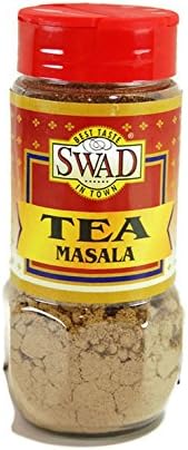 Swad Tea Masala 3.5 oz (100 g) - Dry Ginger, Black Pepper, Pepper Root, Cardamom, Cinnamon, Nutmeg, Cloves