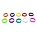 ThreeBulls 10 Pack Wedding Band Pack for Men Women Flexible Comfort Sport Love Ring Silicone Wedding Ring- Birthday or Anniversary Black red blue yellow pink sky blue white orange green purple Size 11