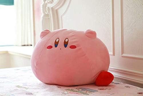 LEWIS1205 Pillow Filled with Stuffed Animals HAL Kirby Adventure Kirby Plush Toy Soft Doll Large Pillow Cushion Stuffed Animals Toys for Children Birthday Gift Home Decor-Dark Red-Small