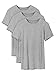 David Archy Men's 3 Pack Bamboo Rayon Undershirts Crew Neck Slim Fit Tees Short Sleeve T-Shirts(S,HeatherGray)
