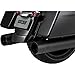 Vance & Hines Titan Oversized 450 Slip Ons Black with Black End Caps 46650