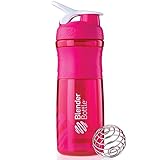 Blender Bottle Sport Mixer Protein Shaker Cup 28 oz BlenderBottle Sport - Pink/White
