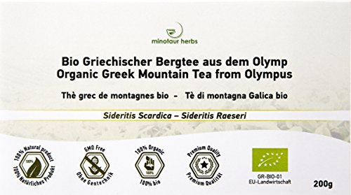 Minotaur Herbs | Bio Griechischer Bergtee 200g | Ganze Stängel, aus den Bergen Griechenlands | Premium Qualität aus kontrolliert biologischem Anbau – Bild 5