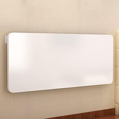 WSSF- Simple Wall Table Computer Desk Foldable Kitchen & Dining Table White Household Against Wall Hanging Study Writing Table Bookshelf Folding Book Desk Size Optional (Size : 80 * 40cm)