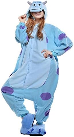 VIGEROUS Pajamas Animal Halloween Costume Onesie Adults Dairy Cow Cosplay M Dairy Cow