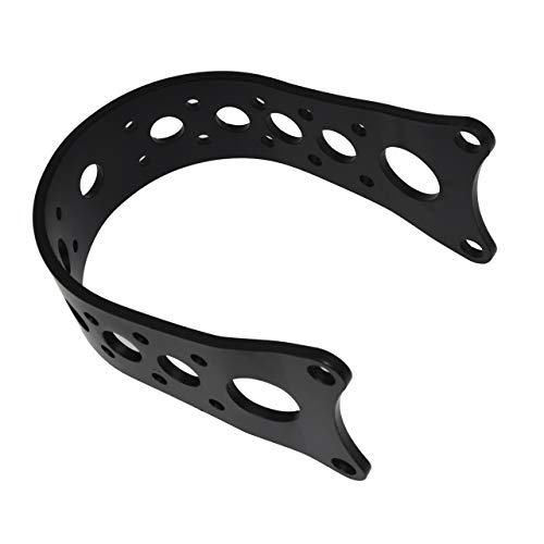 Rebacker Motorcycle 39mm Tracker Front Fork Brace for Harley 88-17 Harley Dyna Sportster FXD XL,Matte Black
