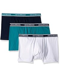 Emporio Armani Core Logoband - Calzoncillos tipo bóxer para hombre (3 unidades)