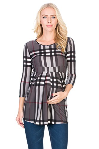 slim fit dress slacks CHERRY GINGHAM MATERNITY CO-ORD | Maternity & Nursing main image 1