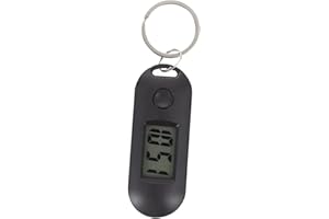 Gatuida Keychain Pocket Watch Clip on: Digital Electronic Watch LED Luminous Backpack Keyring for Kids Nurse Student Test Home Office Outdoor Use