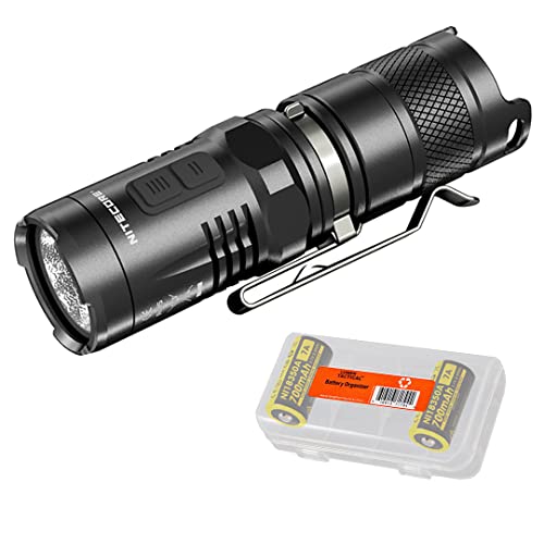 Nitecore MT10C 920 Lumen Multitask Tactical Flashlight with Red Light, 2X Rechargeable